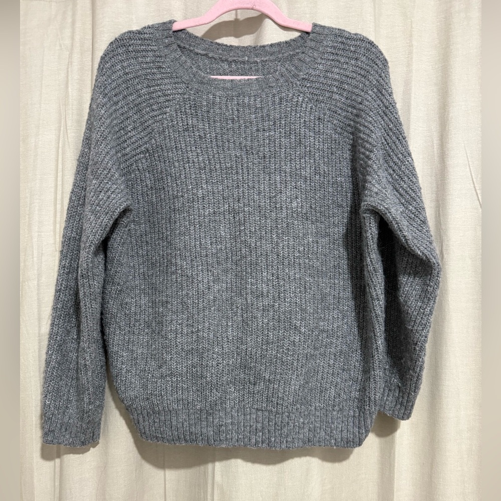 Cozy Gray Women's Knit Sweater